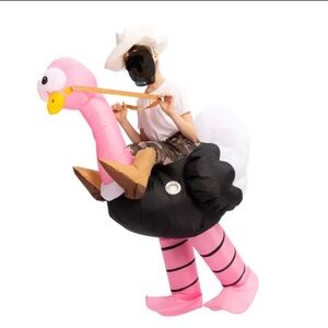 Inflatable Ostrich Ride-On Costume for Kids